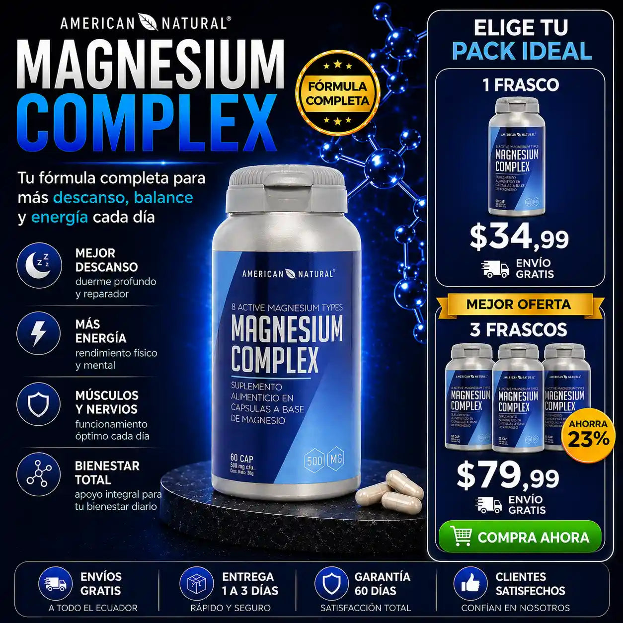 Magnesium Complex | Tu fórmula completa para un mejor descanso y bienestar diario