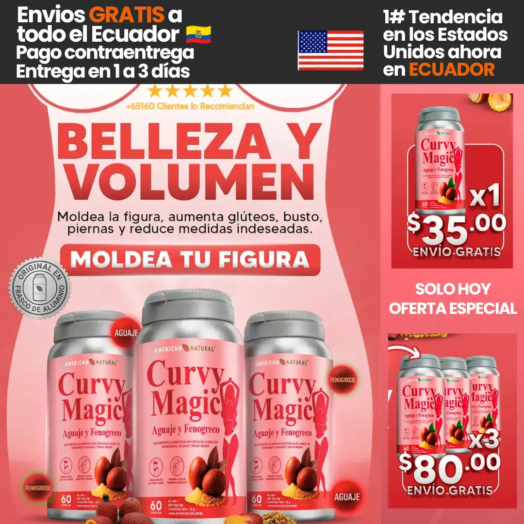 CURVY MAGIC | AUMENTA TUS CURVAS DE FORMA NATURAL