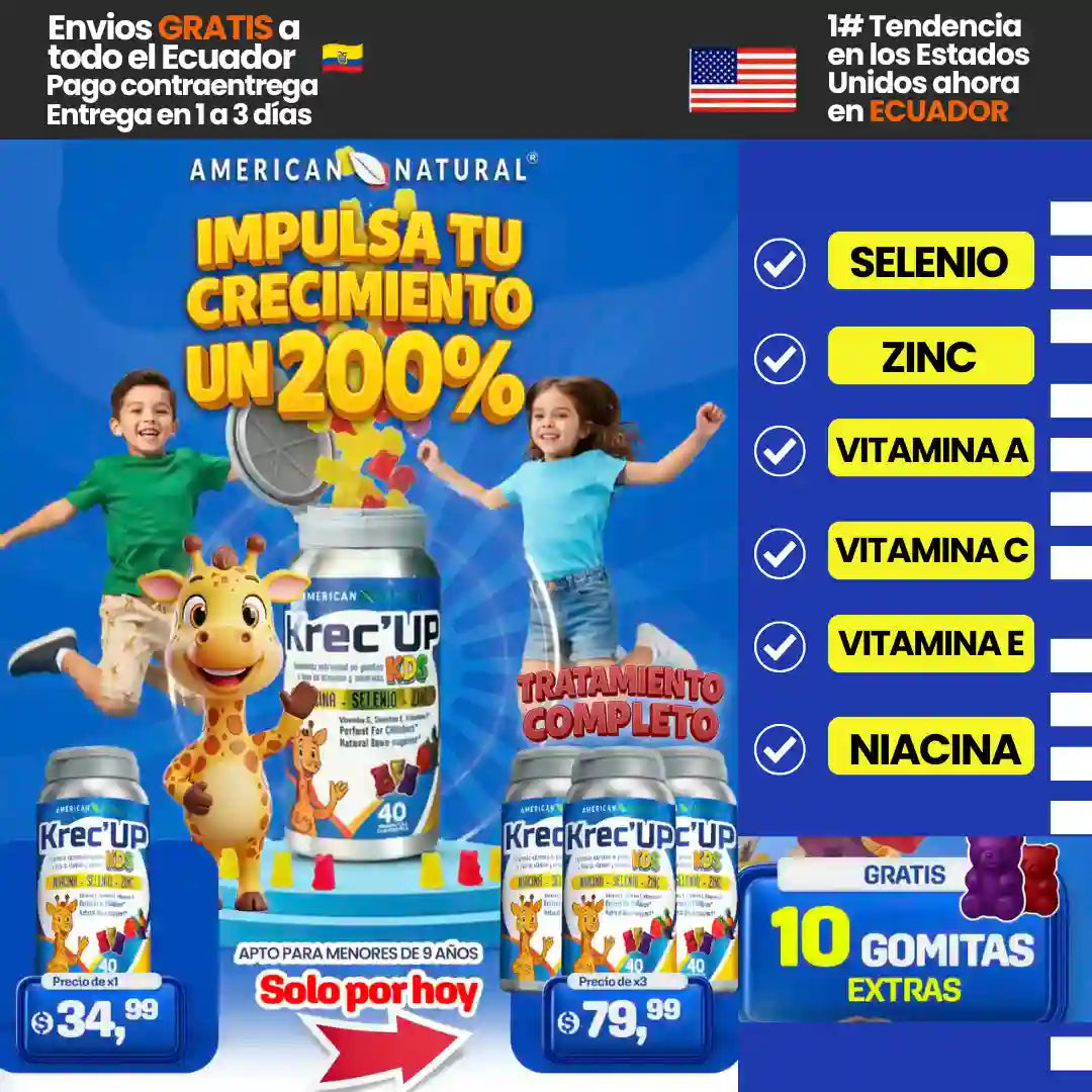KREC ´UP KIDS | POTENCIA AL MÁXIMO EL CRECIMIENTO Y DESARROLO DE TU HIJO