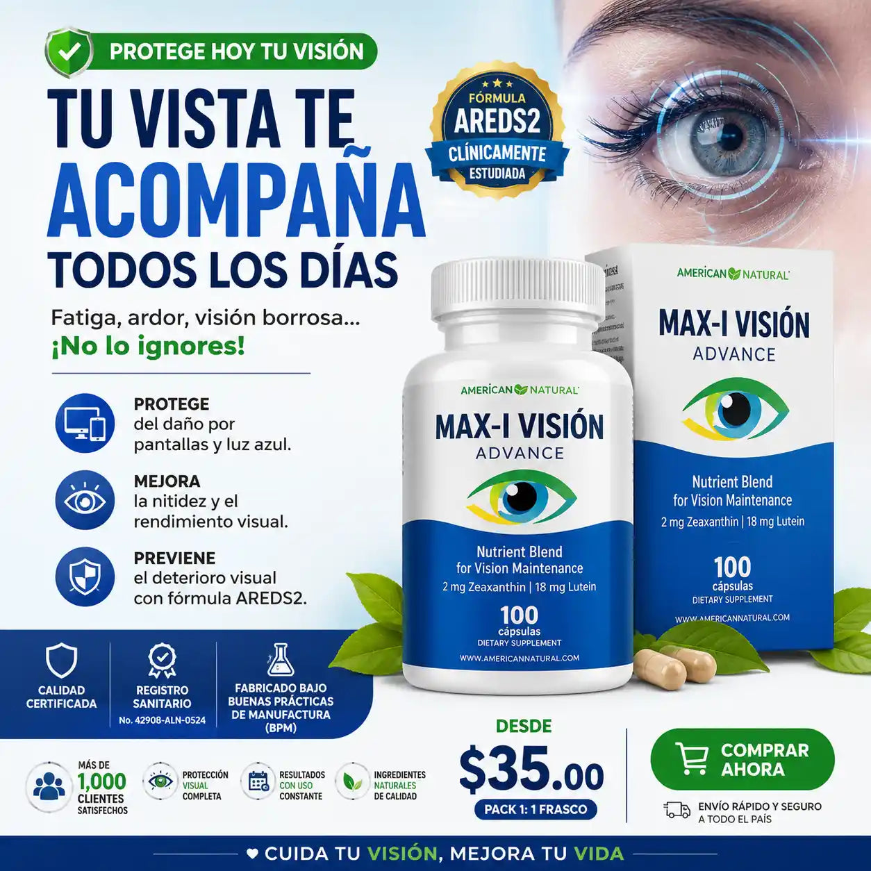 MAXI VISIÓN | DI ADIÓS A LA FATIGA VISUAL Y PROTEGE TU VISTA