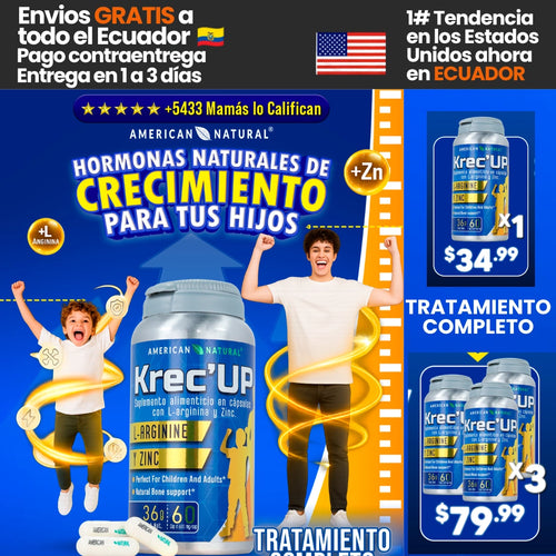 KREC’ UP | Potencia al máximo el crecimiento y desarrollo de tu Hijo